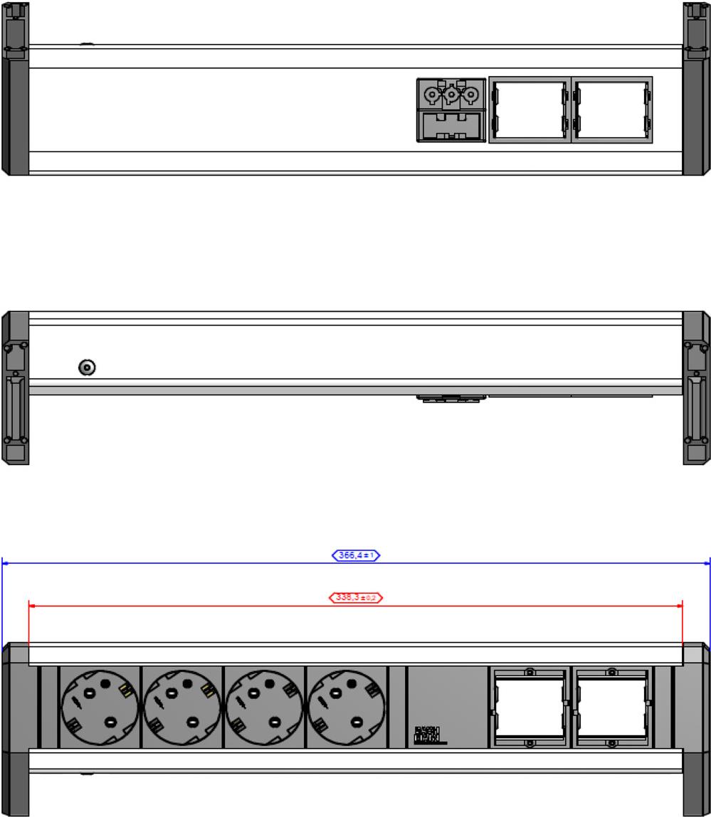 Bachmann Steckdosenleiste DESK 4xCEE 902.032 (902.032) von Bachmann