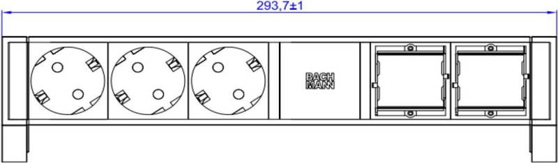 Bachmann Steckdosenleiste DESK2 3xCEE7/3 902.607 (902.607) von Bachmann