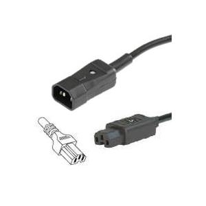 Bachmann - Stromkabel - IEC 60320 C14 bis IEC 60320 C15 - 3,0m - Schwarz (356.1258) von Bachmann