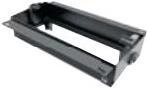 Bachmann TOP FRAME Frameless,4-way - Steckdosenleiste für bündige Montage - schwarze Pulverbeschichtung (925.100) von Bachmann