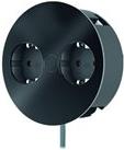 Bachmann TWIST 2S sw 2xSchutzkontakt Strom 2,0m AEH schwarz (931.100) von Bachmann