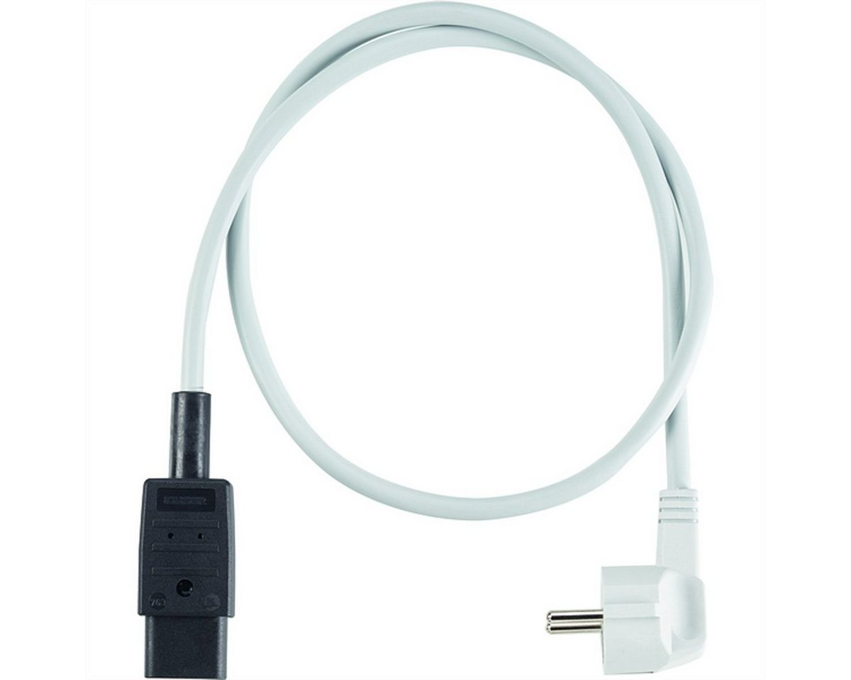Bachmann Verlängerung H05VV-F3G1,5,grau Stromkabel, Schutzkontakt, CEE 7/7, Typ-E/F Männlich (Stecker), IEC320 C19, Kaltgeräte, 16A Weiblich (Buchse) (0.5 cm), CEE 7/7 Schutzkontaktstecker C19 0,5m von Bachmann