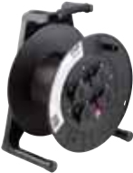 Bachmann - Verlängerungsrolle - Ausgangsanschlüsse: 4 - 40,0m Schnur - Schwarz (399.004) von Bachmann