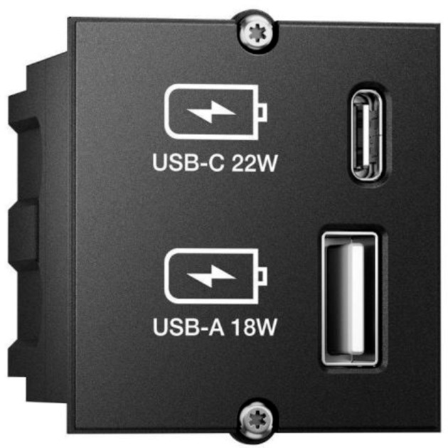 Custom Modul USB-Charger, USB-A + USB-C, Ladegerät von Bachmann