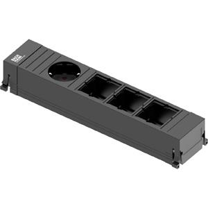 Bachmann POWER FRAME - Steckdosenleiste - Eingabe, Eingang GST18i3 - Ausgangsanschlüsse: 1 - 10cm Schnur - Deutschland - Schwarz (916.0611) von Bachmann