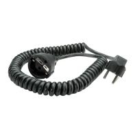 Schuko-Spiralverl. 230V/16A, schwarz, 4m (672.181) von Bachmann