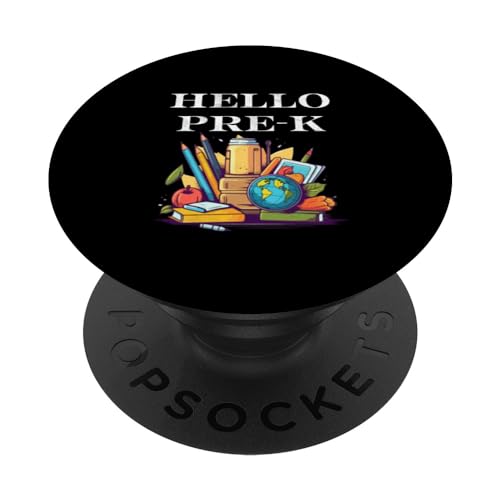 Hallo Pre-K, Lehrer, Schüler, erster Schultag PopSockets mit austauschbarem PopGrip von Back To School Design Student Teacher Apparel