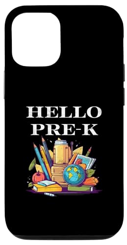 Hülle für iPhone 12/12 Pro Hello Pre-K Back To School Schüler Lehrer Lustig von Back To School Design Student Teacher Apparel