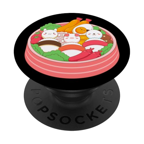 Kawaii Bento Favorite Japanisches Essen Sashimi Kunst auf der Rückseite PopSockets Klebender PopGrip von Back To School for Middle School Birthday Bro Dude