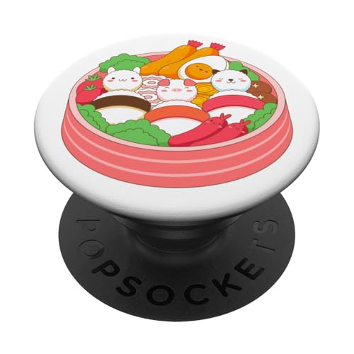 Kawaii Bento Favorite Japanisches Essen Sashimi Sushi PopSockets Klebender PopGrip von Back To School for Middle School Birthday Bro Dude