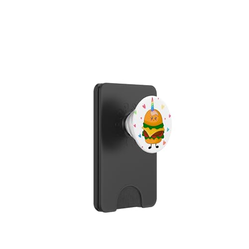Team Hamburger Einhorn Burger & Käse Pommes Frites PopSockets PopWallet für MagSafe von Back To School for Middle School Birthday Bro Dude