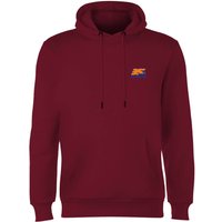 Back To The Future 35 Hill Valley Front Hoodie - Burgundy - L von Original Hero