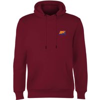 Back To The Future 35 Hill Valley Front Hoodie - Burgundy - L von Back To The Future