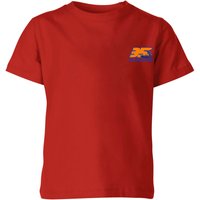 Back To The Future 35 Hill Valley Front Kids' T-Shirt - Red - 7-8 Jahre von Back To The Future