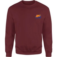Back To The Future 35 Hill Valley Front Sweatshirt - Burgundy - M von Back To The Future