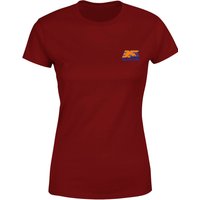 Back To The Future 35 Hill Valley Front Women's T-Shirt - Burgundy - S von Original Hero