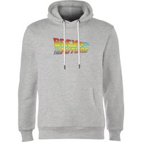 Back To The Future Classic Logo Hoodie - Grey - M von Back To The Future