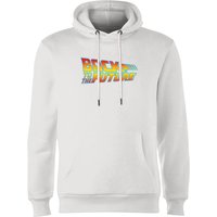 Back To The Future Classic Logo Hoodie - White - L von Back To The Future