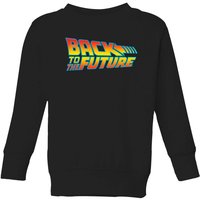 Back To The Future Classic Logo Kids' Sweatshirt - Black - 11-12 Jahre von Back To The Future