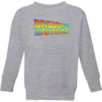 Back To The Future Classic Logo Kids' Sweatshirt - Grey - 5-6 Jahre von Back To The Future