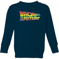Back To The Future Classic Logo Kids' Sweatshirt - Navy - 11-12 Jahre von Back To The Future