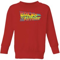 Back To The Future Classic Logo Kids' Sweatshirt - Red - 11-12 Jahre von Back To The Future