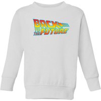 Back To The Future Classic Logo Kids' Sweatshirt - White - 5-6 Jahre von Back To The Future