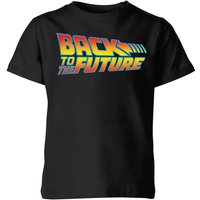 Back To The Future Classic Logo Kids' T-Shirt - Black - 11-12 Jahre von Back To The Future