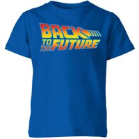 Back To The Future Classic Logo Kids' T-Shirt - Blue - 7-8 Jahre von Back To The Future