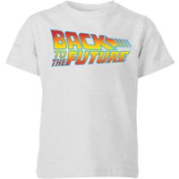 Back To The Future Classic Logo Kids' T-Shirt - Grey - 7-8 Jahre von Back To The Future