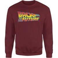 Back To The Future Classic Logo Sweatshirt - Burgundy - M von Original Hero