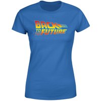 Back To The Future Classic Logo Women's T-Shirt - Blue - S von Back To The Future