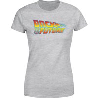 Back To The Future Classic Logo Women's T-Shirt - Grey - S von Back To The Future