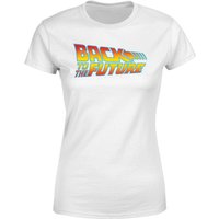 Back To The Future Classic Logo Women's T-Shirt - White - XL von Back To The Future