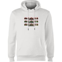 Back To The Future Destination Clock Hoodie - White - M von Back To The Future