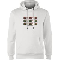 Back To The Future Destination Clock Hoodie - White - XL von Back To The Future