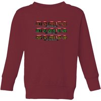 Back To The Future Destination Clock Kids' Sweatshirt - Burgundy - 3-4 Jahre von Back To The Future