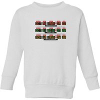 Back To The Future Destination Clock Kids' Sweatshirt - White - 7-8 Jahre von Back To The Future