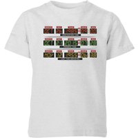 Back To The Future Destination Clock Kids' T-Shirt - Grey - 11-12 Jahre von Original Hero