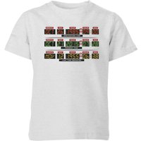 Back To The Future Destination Clock Kids' T-Shirt - Grey - 11-12 Jahre von Back To The Future