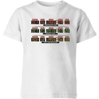 Back To The Future Destination Clock Kids' T-Shirt - White - 11-12 Jahre von Original Hero