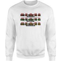 Back To The Future Destination Clock Sweatshirt - White - L von Back To The Future