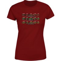 Back To The Future Destination Clock Women's T-Shirt - Burgundy - L von Original Hero