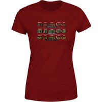 Back To The Future Destination Clock Women's T-Shirt - Burgundy - S von Back To The Future