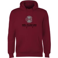 Back To The Future Mr Fusion Hoodie - Burgundy - L von Back To The Future