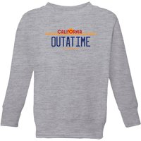 Back To The Future Outatime Plate Kids' Sweatshirt - Grey - 11-12 Jahre von Back To The Future