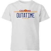 Back To The Future Outatime Plate Kids' T-Shirt - Grey - 3-4 Jahre von Back To The Future