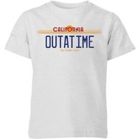 Back To The Future Outatime Plate Kids' T-Shirt - Grey - 5-6 Jahre von Back To The Future