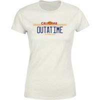 Back to the Future Outatime Plate Women's T-Shirt - Cream - L von Back To The Future