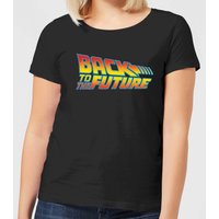 Zurück In Die Zukunft Classic Logo Damen T-Shirt - Schwarz - M von Back to the Future